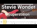 Stevie Wonder - Superstition (Bass Cover) TABS
