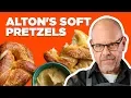 Alton Brown Makes Soft Pretzels Good Eats Food Network