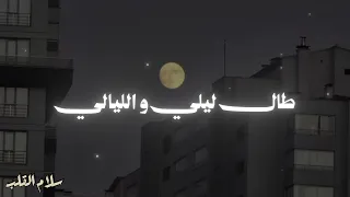              طال ليلي و الليالي                                       دندنها