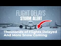 Winter Storm Warning Severe Winter Storm Causes Flight Cancellations