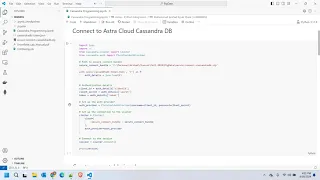 Connecting to Astra Cassandra Database with Python