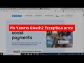 Venmo 0Auth2 Exception error Quick fix