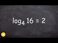 How to convert between logarithmic form and exponential