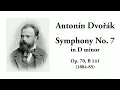 Dvořák: Symphony No. 7 in D minor, Op. 70, B 141 (with Score)