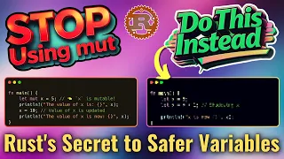 Rust Constants Shadowing EXPLAINED Stop Using mut the Wrong Way