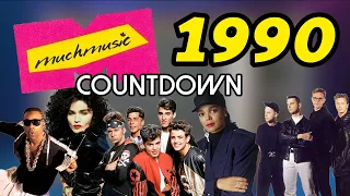 All the Songs from the 1990 MuchMusic Countdown