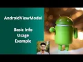 VM - 2 AndroidViewModel Basics Usage Example Android Architecture Component Android Hindi