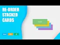How to make Re-Order Stacked Cards HTML CSS JS