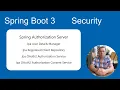 Spring Boot 3 Tutorial Security OAuth2 Spring Authorization Server Save login data to a database