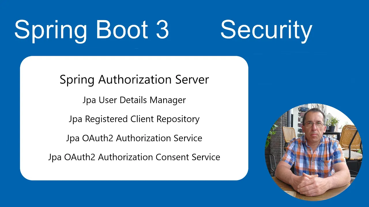 Spring Boot 3 Tutorial Security OAuth2 Spring Authorization Server Save login data to a database.