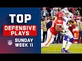 Top Defensive Plays of Sunday Week 11 NFL 2021 Highlights