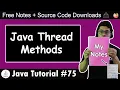 Java Thread Methods