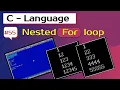 Nested for loop in c nesting in loop