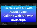 Create a web API with ASP NET Core - Call an ASP NET Core web API with JavaScript