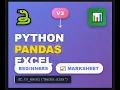 V3 - Read from Excel write back using Python Pandas in 16 min Marksheet CRUD Operations Tutorial