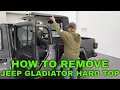 HOW TO REMOVE THE JEEP GLADIATOR HARD TOP WHAT ARE THESE BLOCKS FOR