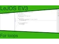LeJOS EV3 Ep7 - For loops