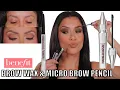 new BENEFIT PRECISELY SCULPTING BROW WAX MICROFINE PENCIL WEAR TEST sparse brows MagdalineJ