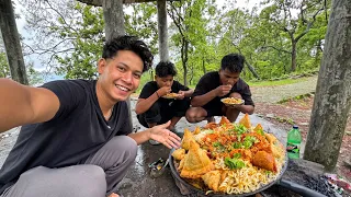 Korean Spicy ￼Noodles Wala Samosa Bana Diya 😂