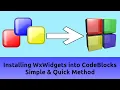 How to install WxWidgets 3 2 2 1 using CodeBlocks
