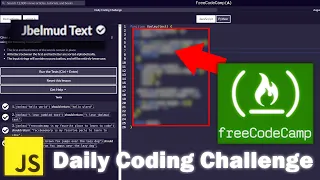 JavaScript Daily Code Challenge 25 - FreeCodeCamp