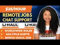Remote Jobs Worldwide Work From Home Jobs 2023 Chat Support w Uhaul Jobs No Phone Jobs