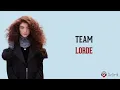 Team - Lorde (Lirik Lagu Terjemahan) - TikTok We live in cities you'll never see on screen