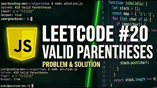 Valid Parentheses - LeetCode 20