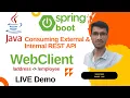 Calling REST Services with WebClient Spring Boot Microservices Communication using WebClient Java