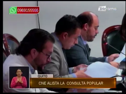 CNE alista la consulta popular