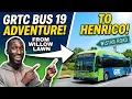 Riding GRTC Bus 19 From Willow Lawn to Wistar Road in Henrico