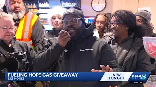 Hundreds receive free gas in Des Moines during annual giveaway