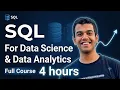 Complete SQL course for data science and data analytics in Hindi One shot SQL