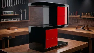 MUEBLE EN MDF MESA DE NOCHE MODERNO CONSTRUCCION Y PINTADO PASO A PASO INICIO A FIN - LUIS LOVON