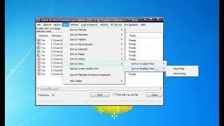 How to batch print files in sorted order by file date time