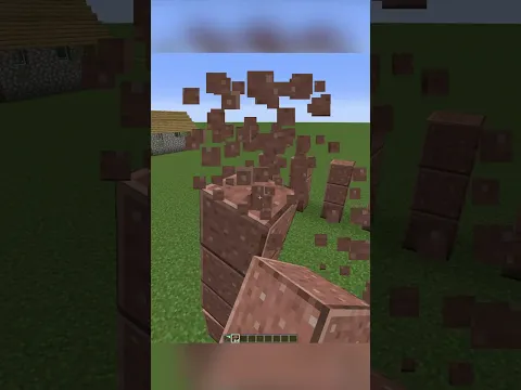 Domino's Brick Satisfying Created In Minecraft 😱 | #shorts #minecraft
