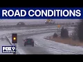 Winter weather working through Minnesota creates challenging driving conditions