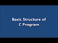 Basic Structure of C Program C programming Part 03 Learn CSE Malayalam