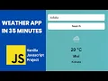 Build a Weather App with Vanilla JavaScript From Scratch