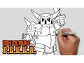 How to Draw PEKKA Clash of Clans