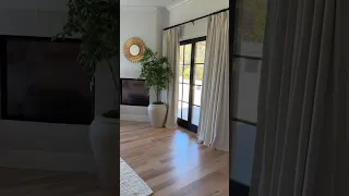 Custom Amazon linen curtains I chose the off white pinch pleat with blackout lining