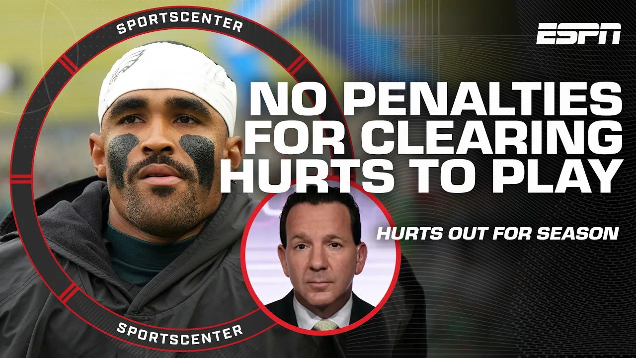 Breaking: Eagles will not be punished for playing Jalen Hurts with blood clot | SportsCenter