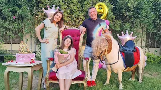 حولناها لملكة يوم عيد ميلادها وجبنالها حصان 