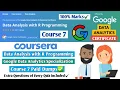 Data Analysis with R Programming Coursera Google Data Analytics Course 7 Quiz Answers