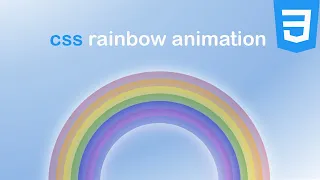 Rainbow Animation with HTML CSS CSS Animation