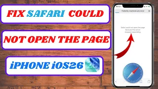 Fix Safari Server Stopped Responding Error On IPhone IOS 26 Quick Easy Guide 