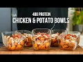 FAST TRACK Your Meal Prep In Less Than 1 HOUR High Protein Taco Chicken Potato Bowl