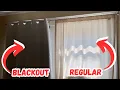 100 BLACKOUT Curtains from Amazon Side-by-side comparison