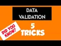 Best 5 Tricks of Data Validation