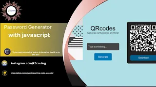 QR Code Generator Web App JavaScript Project for Beginners with source code